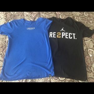 Two Jordan shirts